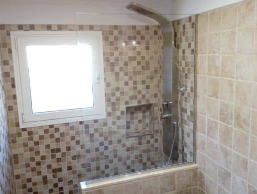 Reforma de cuarto de baño con ducha de obra en Tenerife